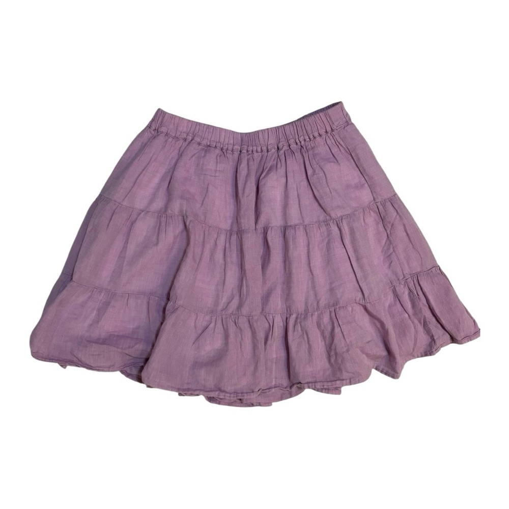 100% Cotton Retro Mossimo Supply Co. Lilac/Pink Tiered Mini Skirt